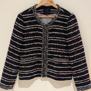 Women's Multicolor Striped Jacket
